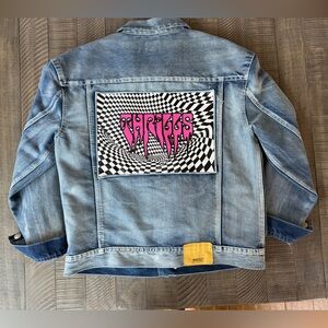 Wesc Trucker Guilty Pleasures Jean Jacket Unisex Men’s Size S or Women’s Size M